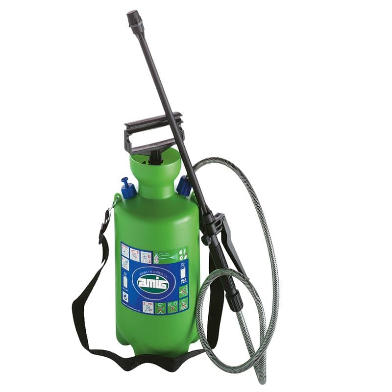 Amig - Pulvérisateur avec Pompe à Pression et Lance 2000-5 litres, Vert | Outils d'irrigation pour Le Jardinage ou l'agriculture