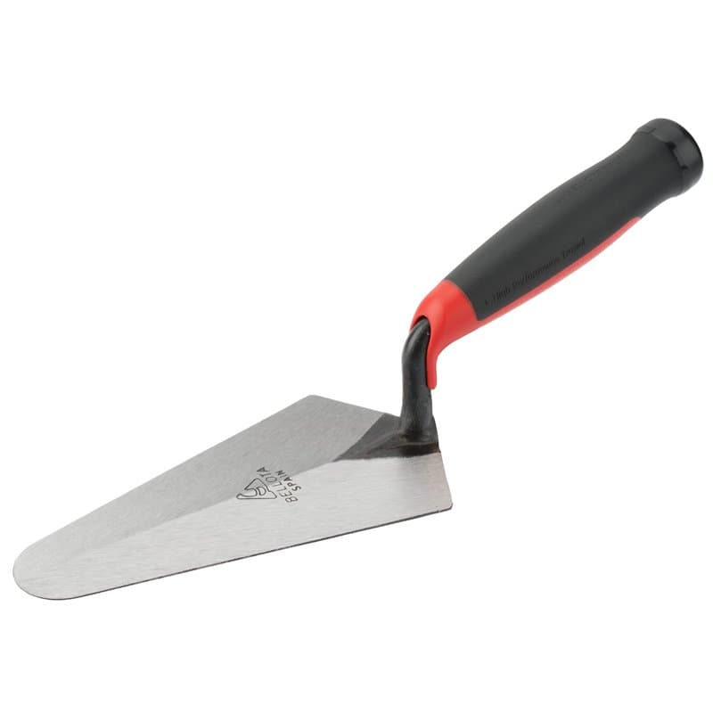 Bellota TRF42HBM - Truelle de Maçon Madrilène avec Lame Forgée et Manche Bi-matière, Outil pour les Professionnels de la Constru