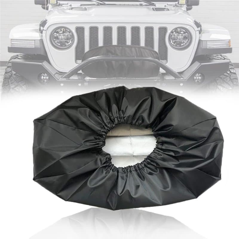 Shine123 - Housse de treuil étanche - Protection de treuil électrique robuste 210D pour camion et SUV, accessoires tout-terrain