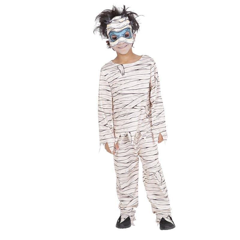 Rubies Costume de momie maléfique pour enfant et fille T-shirt avec pantalon et masque, licence officielle, momies pour Hallowee