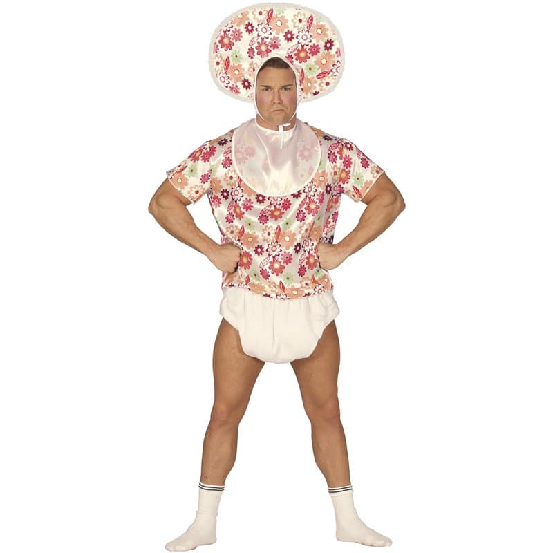 FIESTAS GUIRCA Costume Homme Grand Bébé - Déguisement Homme Drôle Taille S 46-48