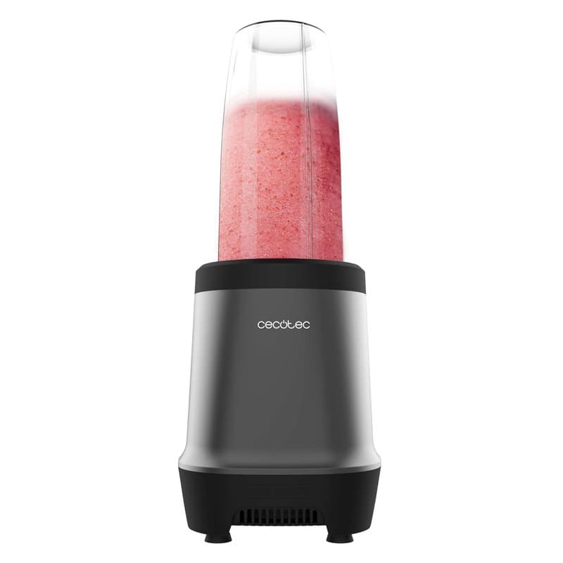 Cecotec Blender individuel Nutriblender Fusion, Puissance 1000 W, 6 Lames avec Revêtement en Titane Noir, Smoothies, Milk-shakes