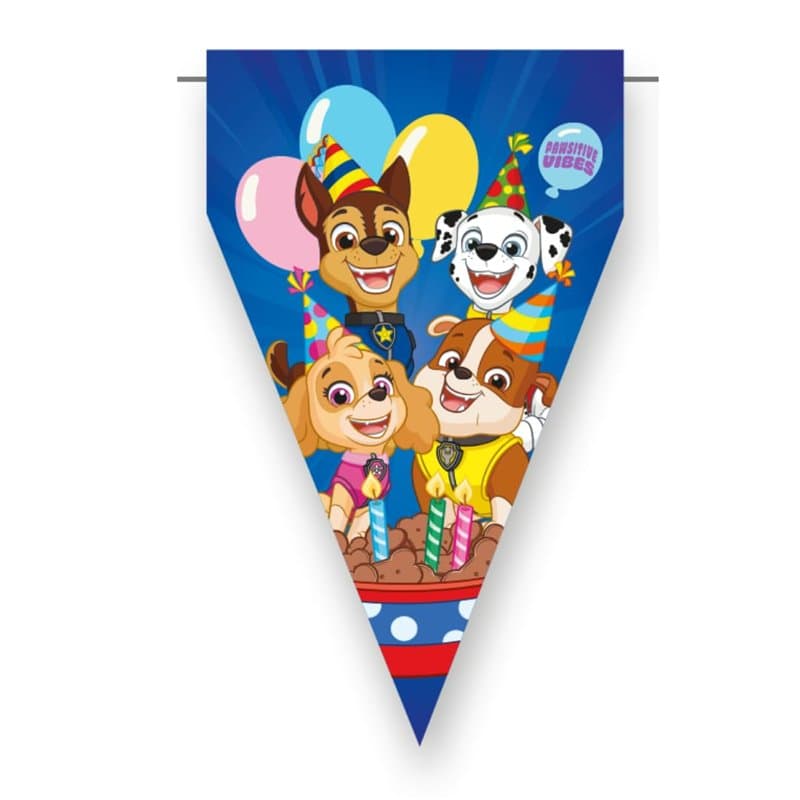 BeenSmile, Bannière pour fête d'enfants, Pat Patrouille Fanion pour Enfants, décoration d'anniversaire dEenfant, Articles de Fêt