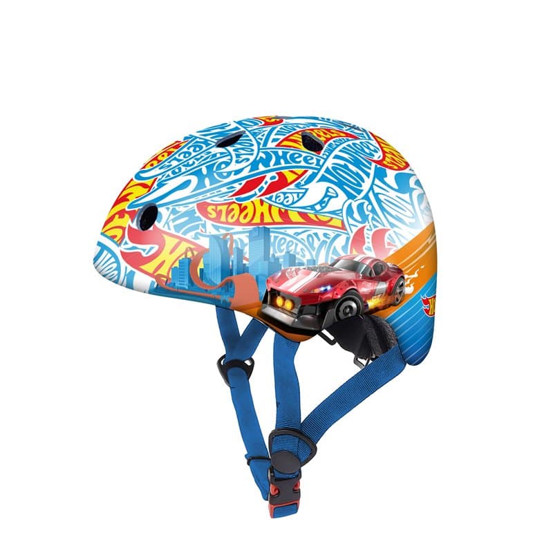 DQB DeQUBE Casco Infantil Ajustable Hot Wheels Casque, réglable, Ultra léger et sûr, résistant et Respirant, de 2 à 7 Ans, Noir