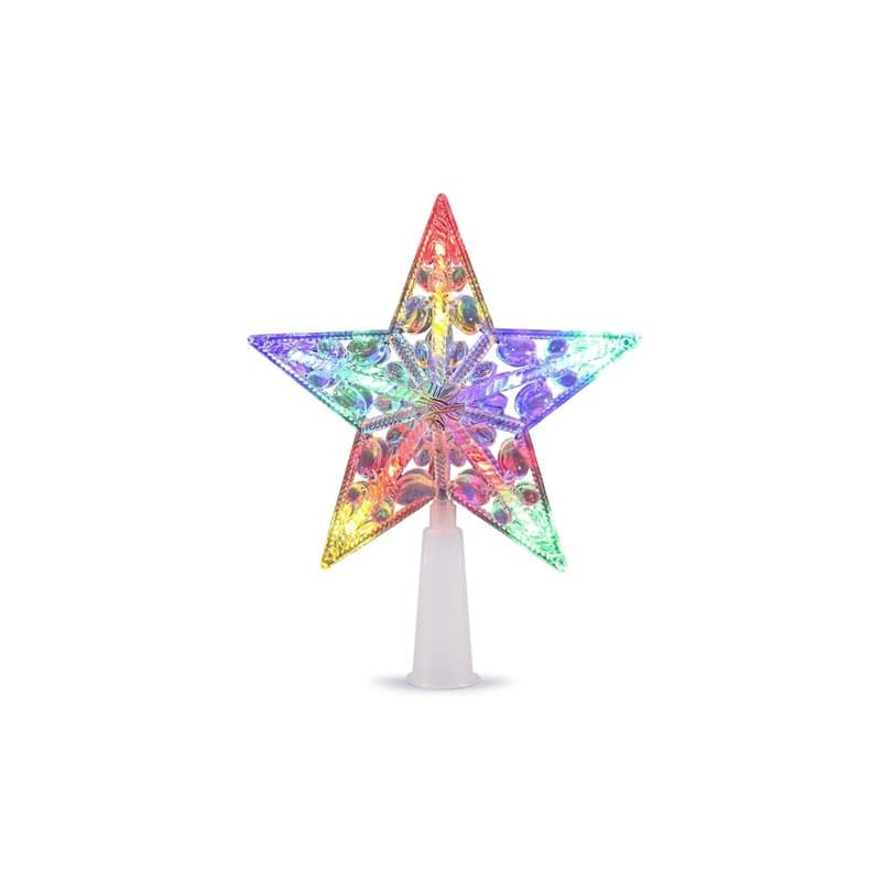 Brightium Guirlande Lumineuse RGBY à Piles 3 AA, étoile de 21 cm, idéale pour décorer Les Arbres de Noël et créer des ambiances