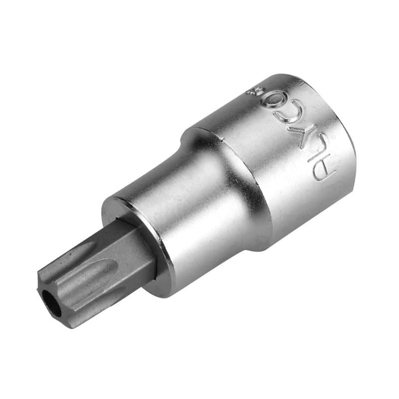 Clé à douille 1/2" Torx inversée T60, idéale pour les travaux automobiles et machines, offre un ajustement précis et sûr.