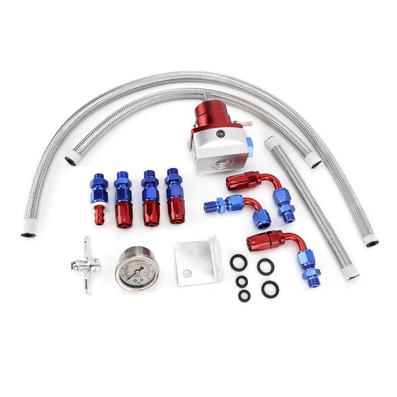 Régulateur de carburant Qiilu, Kit de régulateur de pression de carburant de voiture réglable en acier inoxydable 304 universel
