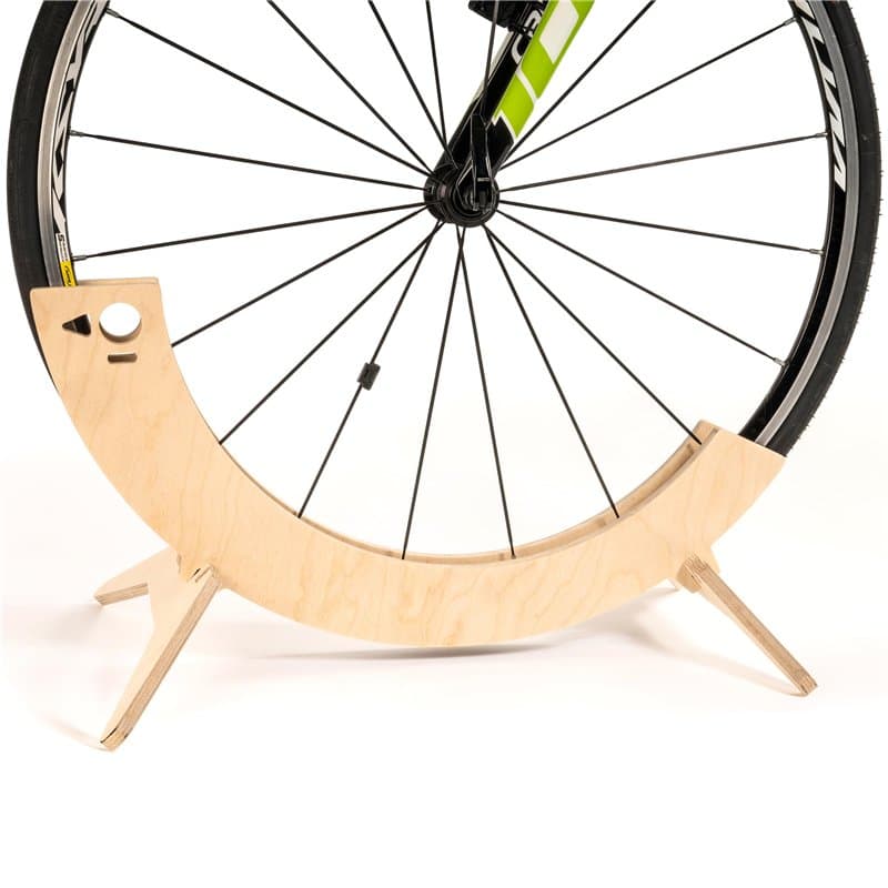 Tori - Porte-vélo réglable autoportant, en bois, pour roues d'une épaisseur de 2,7 cm à 9,6 cm, pour vélo de course, route, VTT,