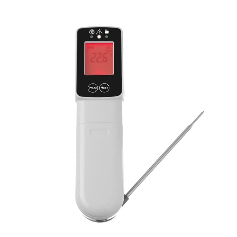 HENDI Thermomètre infrarouge avec sonde - Gris - -60/350˚C - 39x53x(H)158 mm