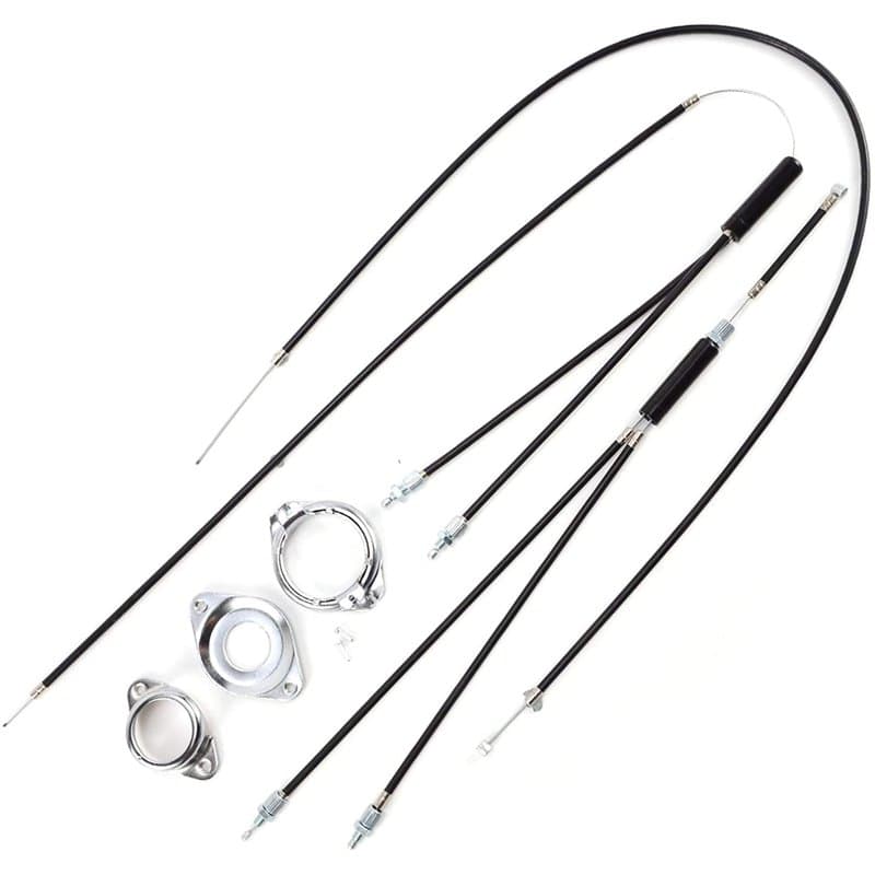 Young Wolf BMX Gyro Mountain Bike Brake Cables Front + Arrière, Upper + Lower Spinner Rotor Cable Rotor Set Comaptible