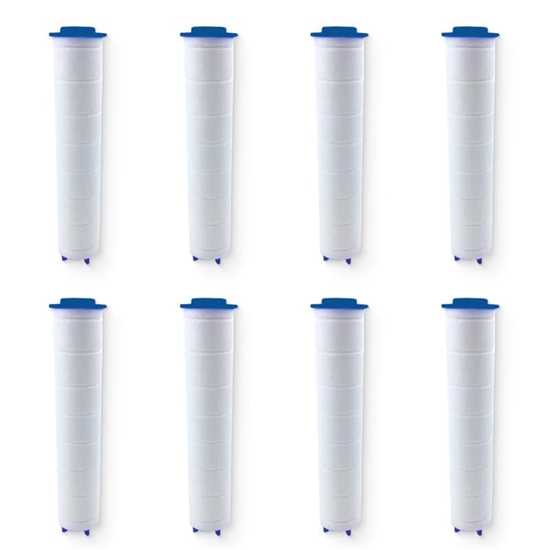 Filtre Pommeau de Douche,8 Pcs Filtre Douche en Coton PP de Douchette Anti-calcaire Amovible pour Douchette (87.5mm)