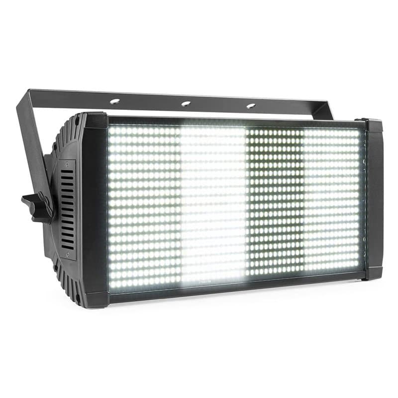 BeamZ Professional BS1000 Stroboscope LED - Blanc Froid, 963 LEDs, 4 Segments, IP65, Modes DMX, Autonome et Maître/Esclave, Prog