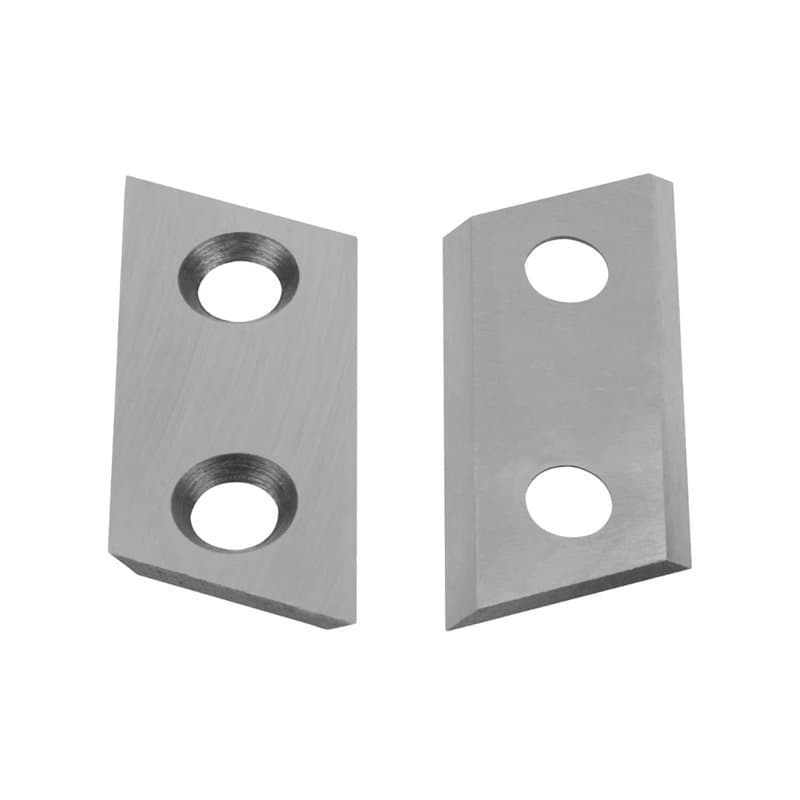 VONROC Lot de 2 Lames de Réserve en Carbure pour Broyeur de Végétaux GS502AC Lames Réversibles et Durables, Compatibles avec Bro