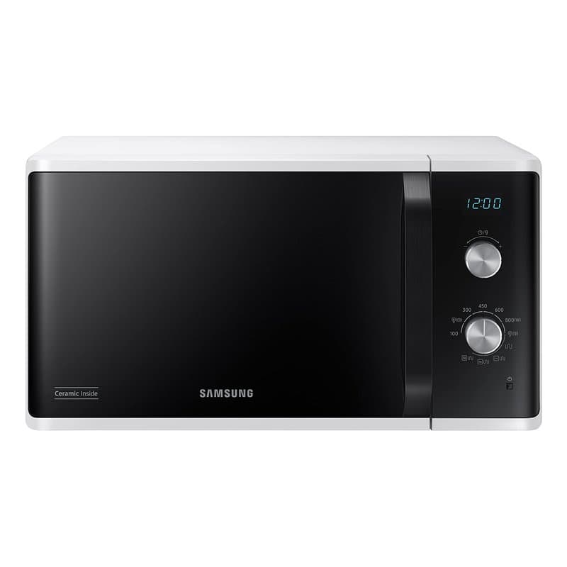 Samsung Four à micro-ondes Grill, à libre installation, Dual Dial MG23K3614AW/ET, Cuisson croustillante, AutoDefrost, Micro-onde