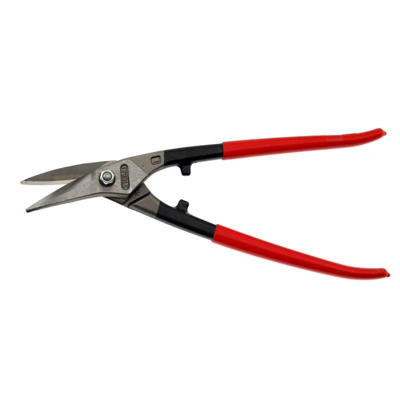 Stubai 270511 Cisaille à Tôle Multi Usages Gauche PVC-Isolé, Rouge/argent, 280 mm