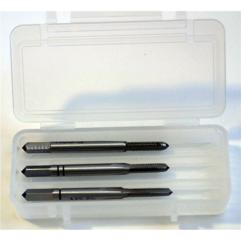 Lot de 3 tarauds manuels - M 4,5 x 0,75 - HSS DIN352 - Filetage à droite - M4,5 x 0,75