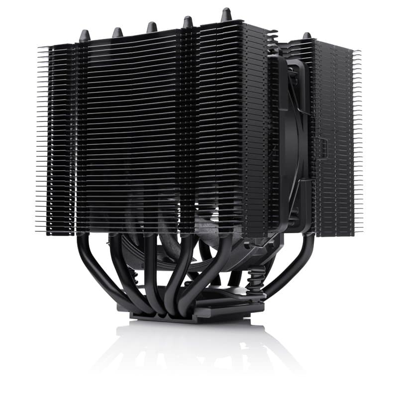 Noctua NH-D12L chromax.black, Ventirad CPU Faible Hauteur Double Tours (120mm, Noir)