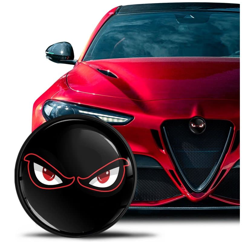 SkinoEu Compatible avec L'emblème Alfa Romeo pour Capot Avant, Emblème de Coffre Arrière 74 mm Giulietta 940 Mito 156 147 159 GT