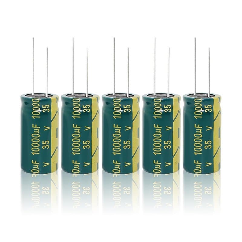 Condensateurs électrolytiques, 5 pièces 35V 10000UF 18 * 35mm Kit de boîte d'assortiment de condensateurs
