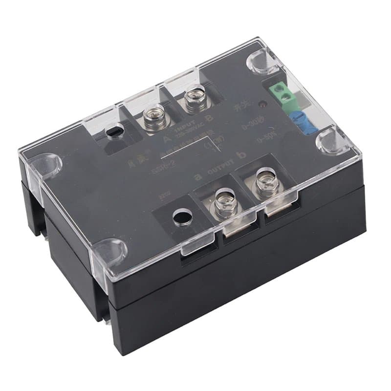 Démarreur progressif de moteur biphasé monophasé SSR-20WA-R (1KW), Module optique de module de démarrage progressif inférieur en