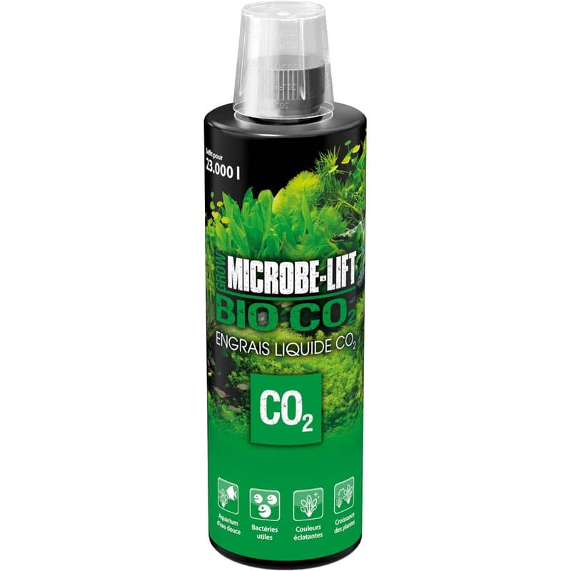 MICROBE-LIFT Bio Co2 – Engrais CO2 Liquide, Engrais carbonique pour des Plantes d'aquarium Superbes, 473 ML