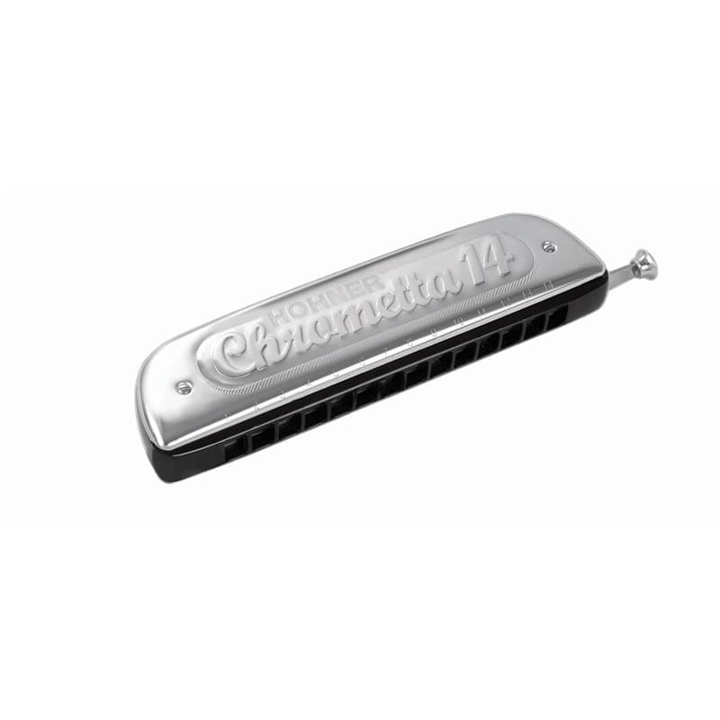 Hohner 257-C Chrometta 14 Harmonica chromatique, clé de do, argenté
