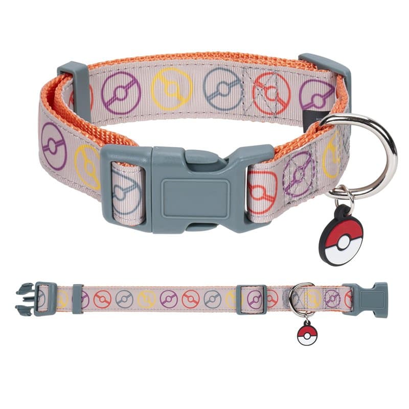 Pokémon Jazwares Pet Collier pour Petit Animal de Compagnie Motif balles Poké Balls Taille S