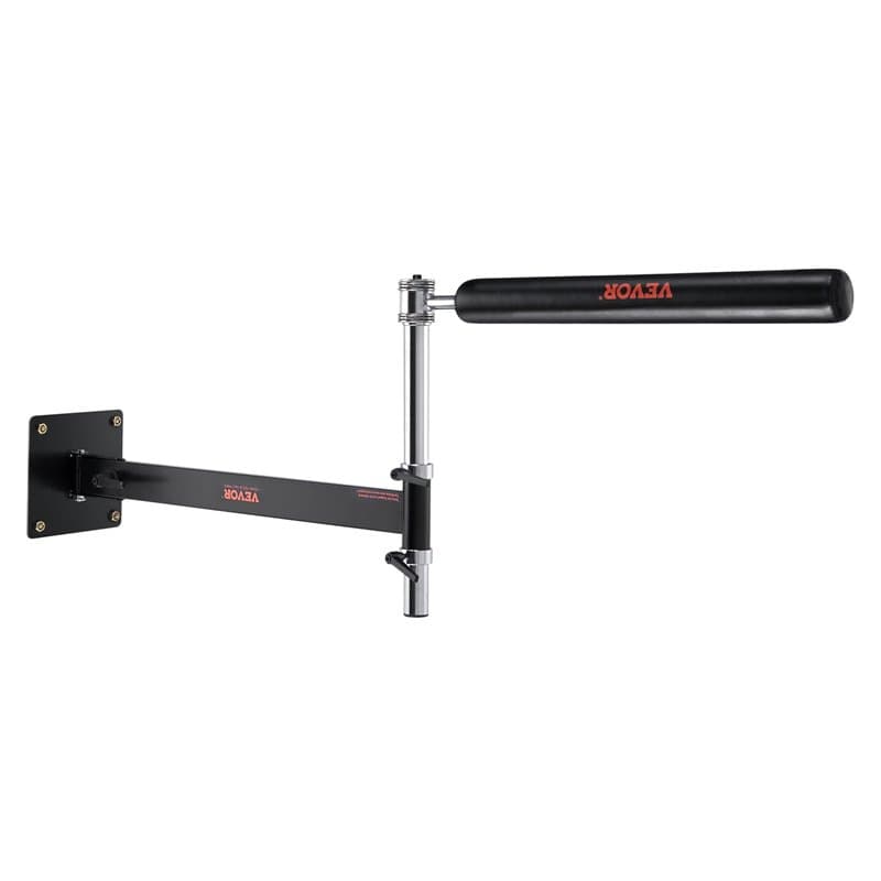 VEVOR Support Mural Boxe Spinning Bar Réglable Punching Spinning Bar Boxe Speed Trainer avec Gants Black Reflex Boxe Équipement