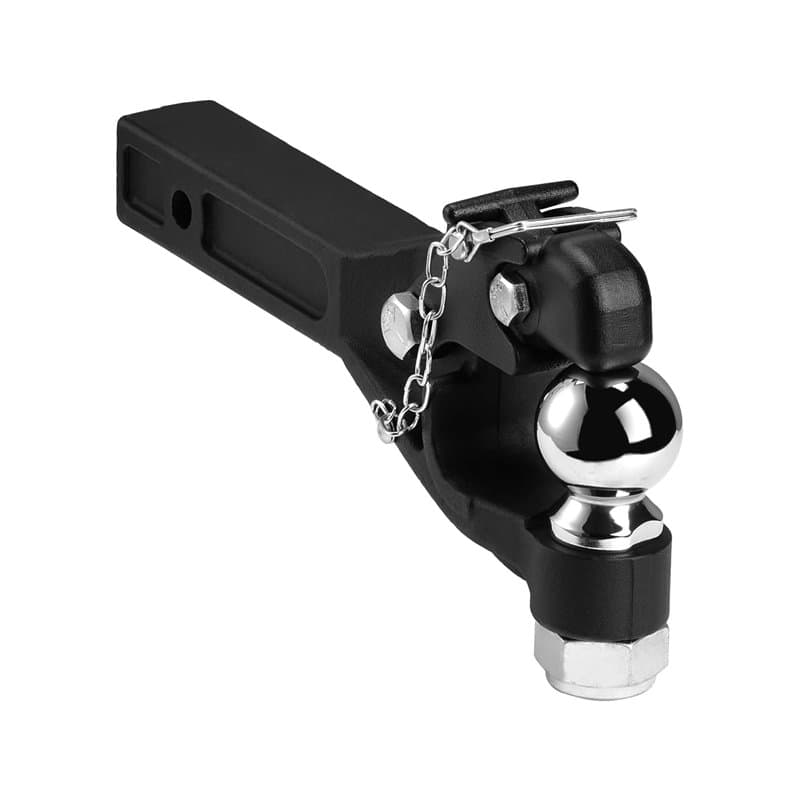 VEVOR Crochet Attelage, Capacité de Remorquage 9070 kg, Boule d'Attelage 5,87 cm, Compatible avec Récepteur de Connexion 5 cm, C