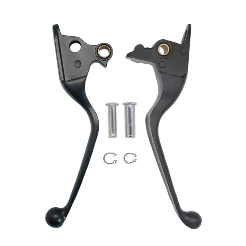 S SYUU Black Leviers de Frein et d'Embrayage Compatible avec Harley Davidson Dyna Softail Fat Boy Low Rider Super Glide Wide Gli