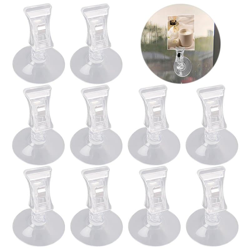 NyxSeat Lot de 10 clips de fixation pour étiquettes de prix de supermarché, pinces à ventouse puissantes, clips de ticket de par