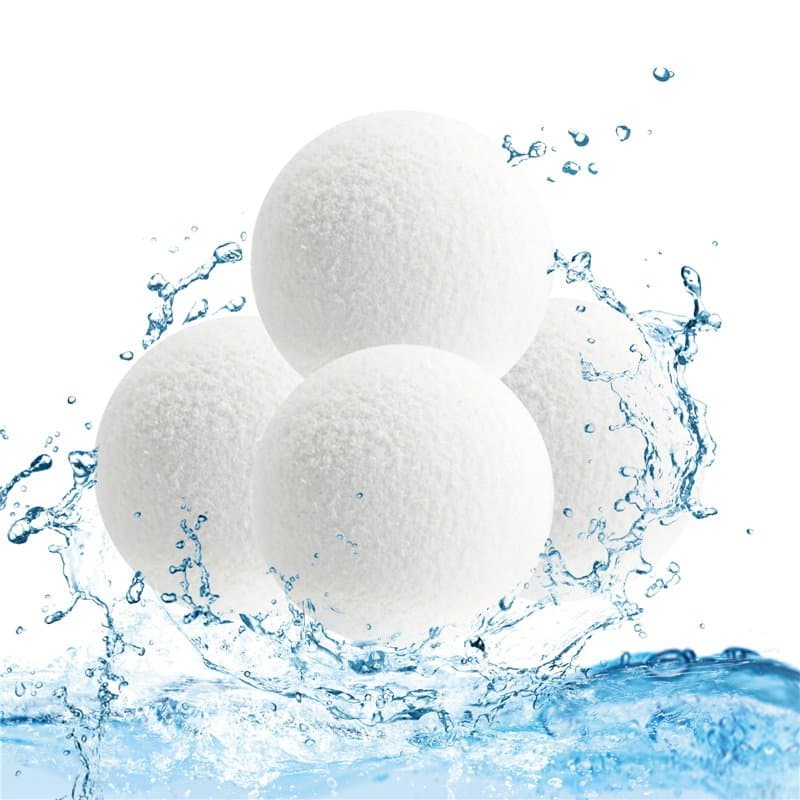Éponge Absorbante d'Huile 4 Pièces Éponge Absorbante Piscine, Réutilisables Absorbeur d'éponge de Piscine, Boules de Filtre de P