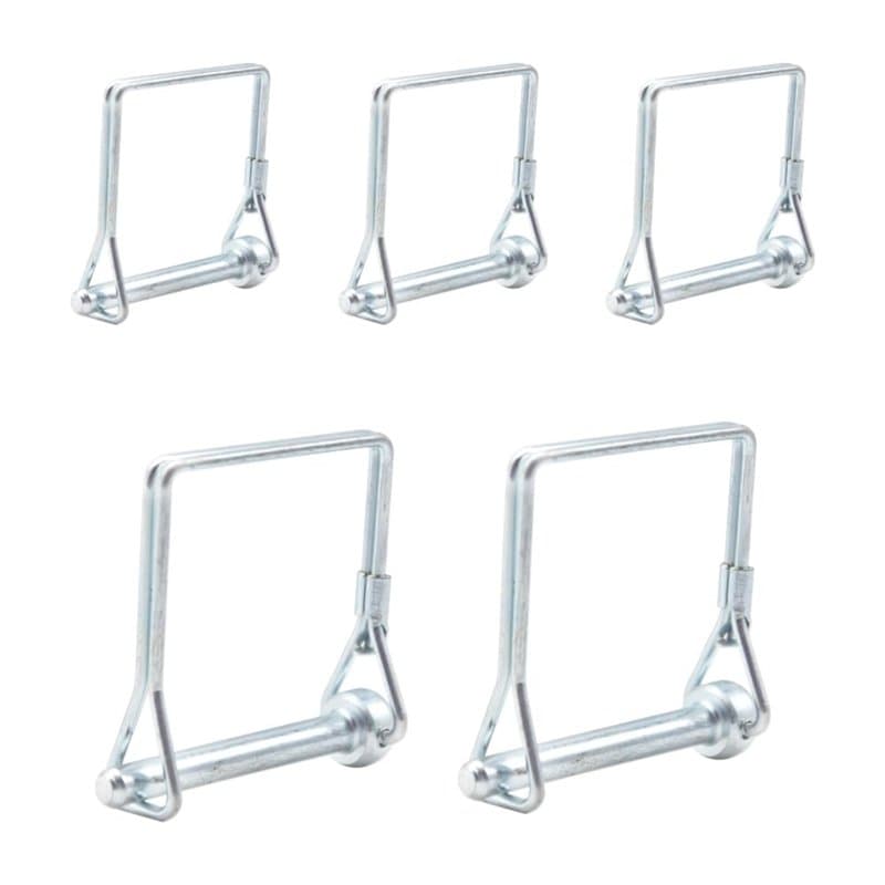 CEEYSEE Lot de 5 goupilles de verrouillage 6 mm x 50 mm Une goupille pliante à goupille tubulaire avec fermeture à encliquetage
