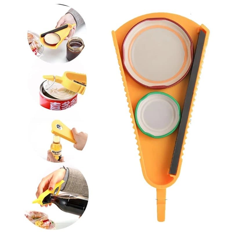 Ouvre-Bouteille Multifonctionnel, Manuel 3 en 1 Multifonction Ouvre Bouteille de Bière Universel Outil de Cuisine Ouvre Boîte Ad