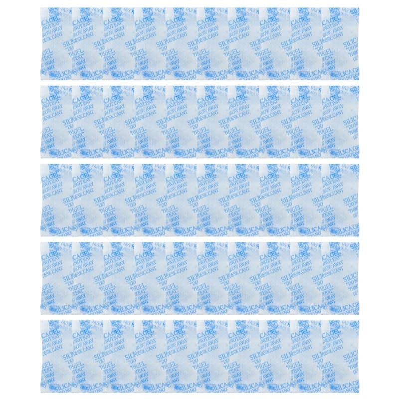 50 Pcs Sachets DéShydratants Absorbeur d'humidité?Transparent Gel de Silice Déshydratant?pour VêTements Produits électroniques,N