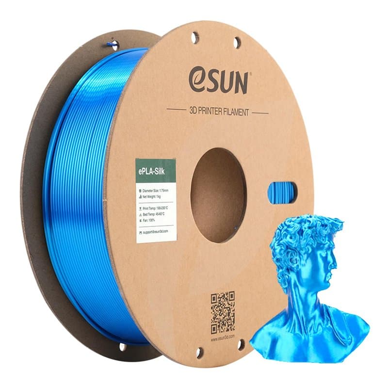 eSUN PLA Soie Filament 1.75mm, Soyeux Brillant Imprimante 3D Filament PLA, Précision Dimensionnelle +/- 0.05mm, 1KG Bobine (2.2