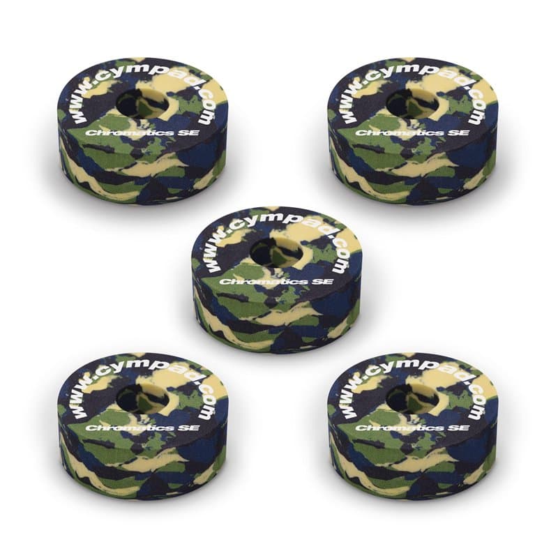 Cympad Camouflage Chromatics Foam Pad Set - Rondelles en mousse à mémoire de forme haute densité pour un meilleur son et une plu