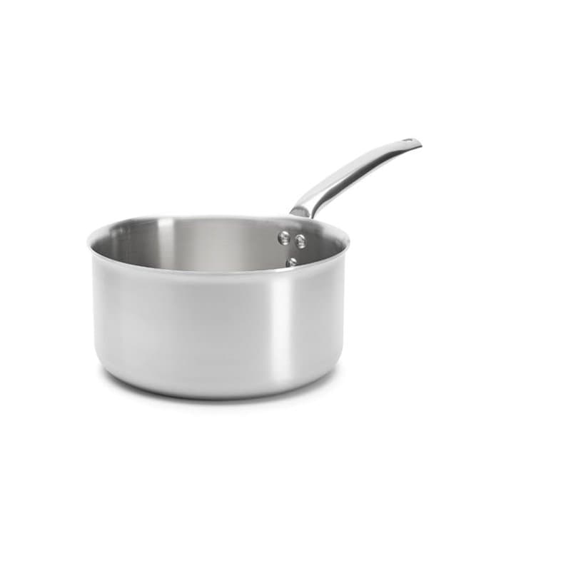 De Buyer - Casserole en inox 3 couches ALCHIMY - 24 cm - Fabriquée en France, Sans PFAS, Maîtrise de la Cuisson, Inox 18/10, Tou