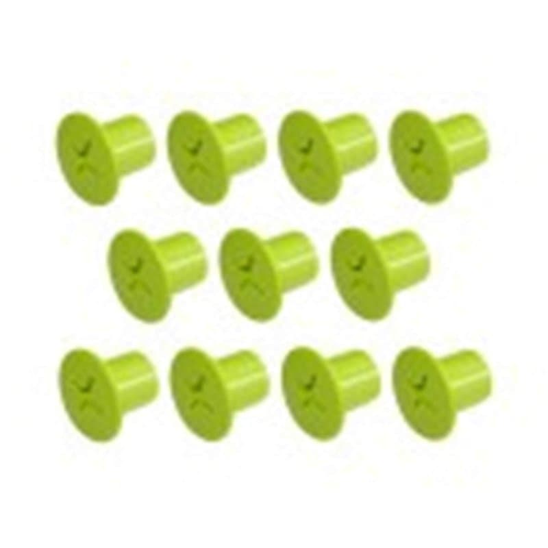 Smoby Pièce de rechange 11 vis vertes avec filetage intérieur pour toboggans Smoby et maisons de jeu