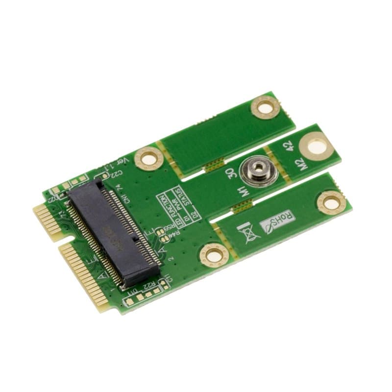 KALEA-INFORMATIQUE Adaptateur M2 vers MiniPCIe pour Carte WiFi ou Bluetooth, Compatible Intel 7260NGW