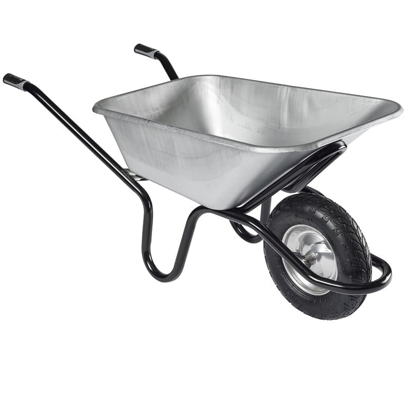 Brouette HAEMMERLIN Aktiv Excellium Plus 120L RENO Galva Roue Gonflée Grise - 305400605
