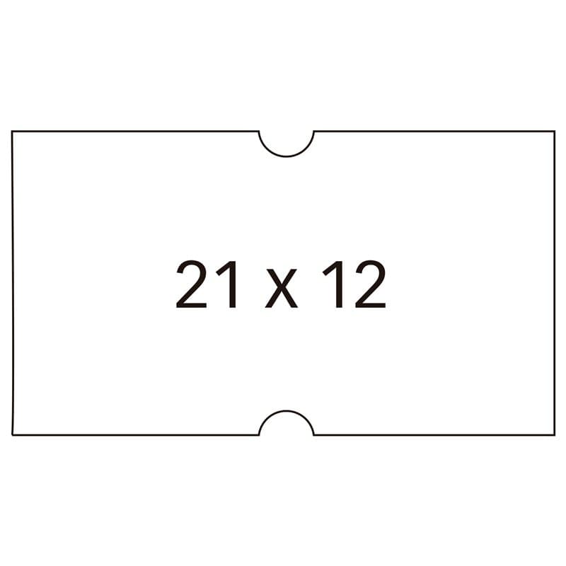 Agipa 100911 Paquet de 6 rouleaux de 1000 étiquettes Blanc rectangulaire