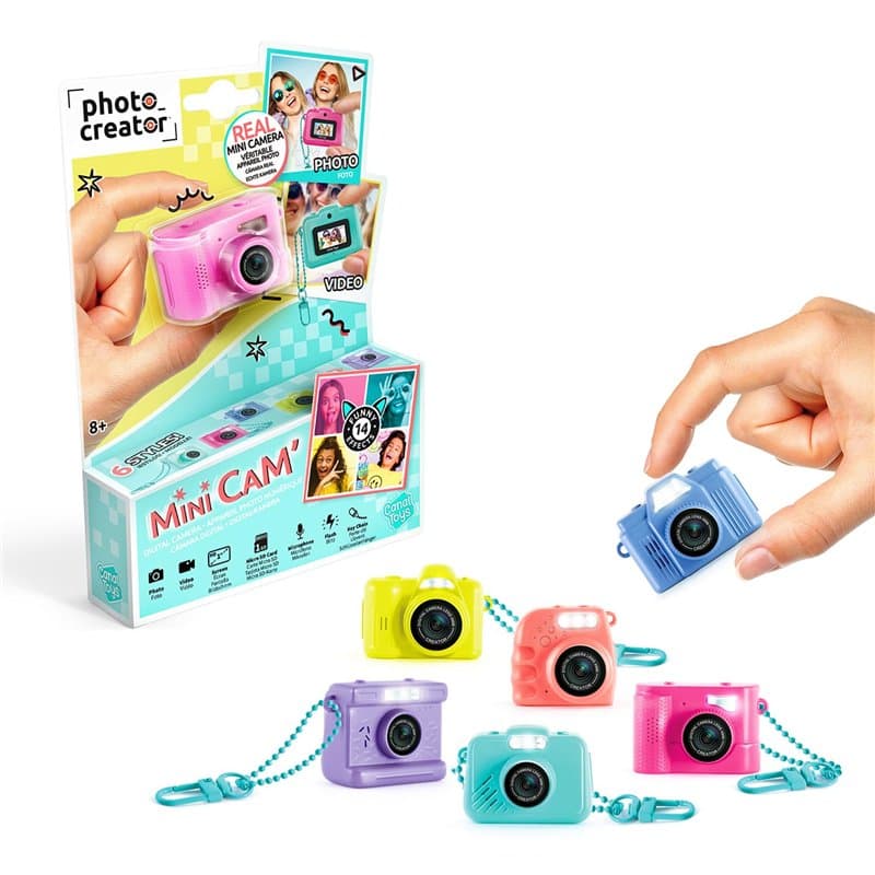 Photo Creator Mini Cam Appareil Photo Numérique Carte SD 1 Go Rechargeable 6 Couleurs