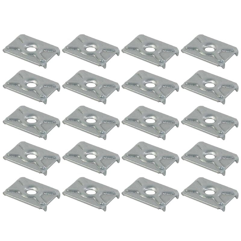 cyclingcolors 20x Agrafe de paroi arrière de meuble plaque de maintien 19,6x14mm en acier avec griffes Assemblage Réparation Fon