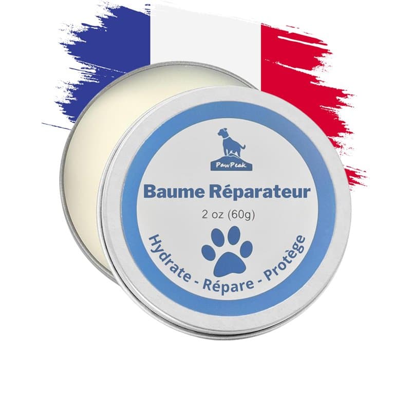Baume Coussinet Chien 60g – Format XL – Répare, Hydrate et Protège Pattes et Truffe – 100% Naturel et Bio – Beurre de Karité, Hu