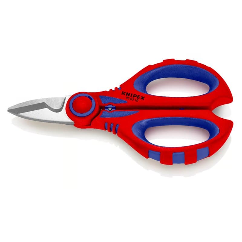 Knipex Ciseaux d’électricien avec gaines bi-matière, renforcées de fibres de verre 160 mm 95 05 10 SB