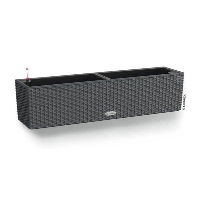 Jardiniere - Balconera cottage 80 - Kit complet - Granit - 12L - LECHUZA