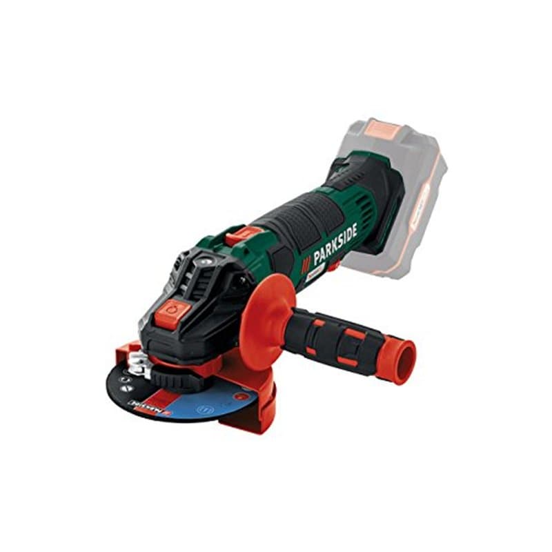 Meuleuse d'angle sans fil PWSA 20-Li, équipe Parkside X20V (dans une Mallette de transport, sans Batterie ni Chargeur)