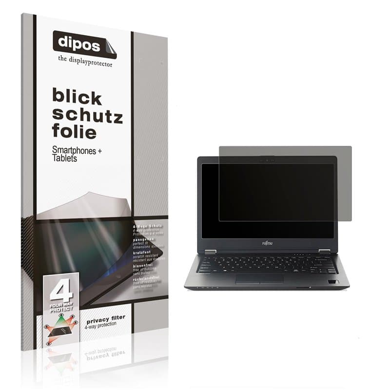 dipos I Protection écran de Confidentialité compatible avec Fujitsu Lifebook E756 15.6 Protecteur d'écran Privacy Anti-Espion