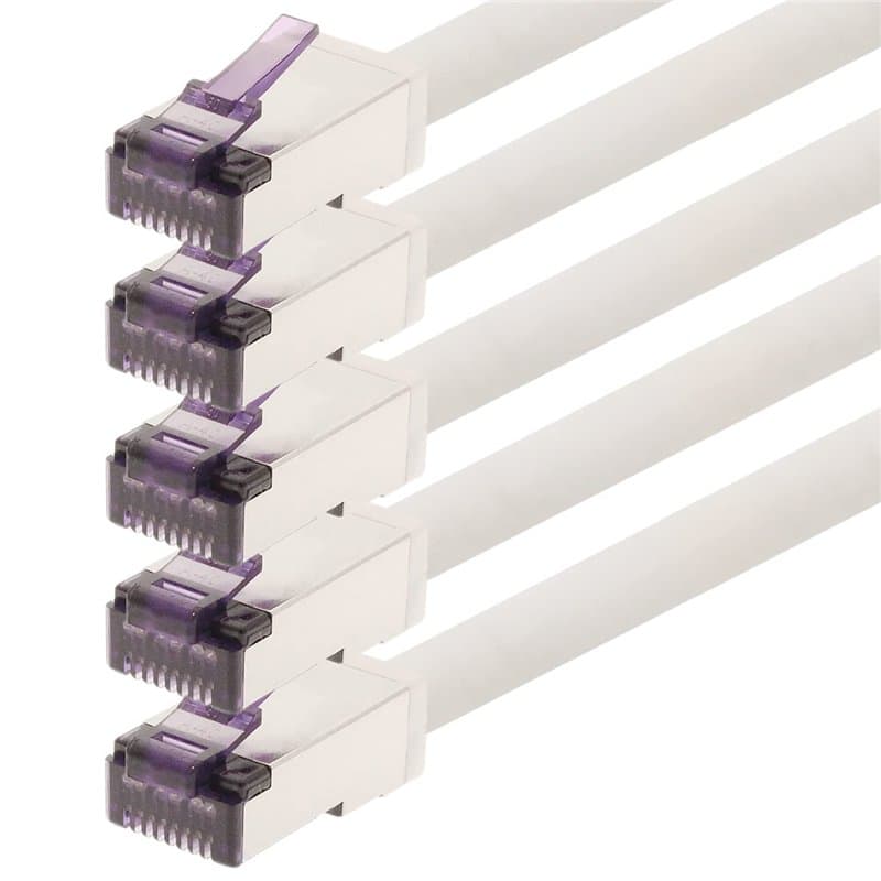 1aTTack.de - 1,5 m - Câble réseau CAT6a Superflex Ethernet Gigabit LAN Câble patch RJ45 CAT6 A 10000 Mbit s SFTP PIMF 500 MHz co